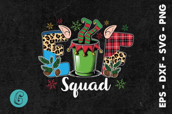 Elf Squad Elf Drink Merry Xmas SVG