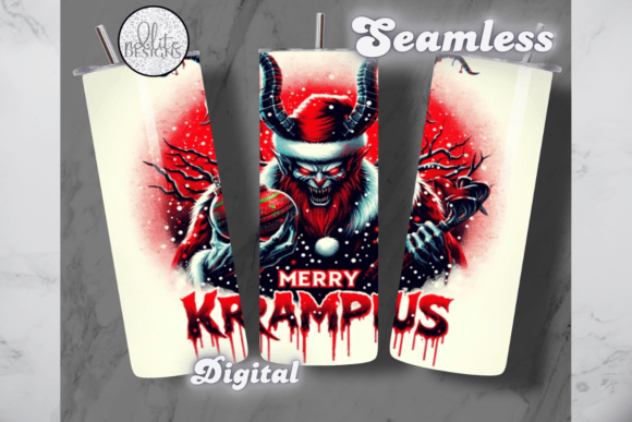 MERRY KRAMPUS TUMBLER WRAP Graphics