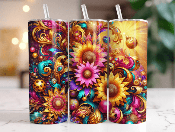 Sunflowers 20oz Tumbler Wrap Sublimation